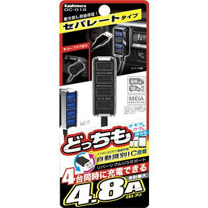 �J�V���� DC4.8A���o�[�V�u��USB4�|�[�g�������� �Z�p���[�g DC018 DC�[�d
