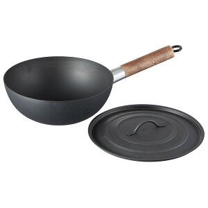 ベーシック アウトドア用 鉄製中華鍋 23cm IRCN1 スケーター Skater【送料無料】