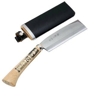 梅鉢龍馬・鞘入腰鉈‐双刃・180MM 園芸道具:鉈:両刃【送料無料】