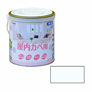 アサヒペン NEWインテリアカラー屋内壁 0.7Lホワイトブルー【送料無料】