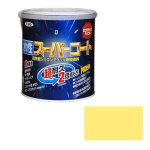 アサヒペン 多用途-水性スーパーコート 1.6L-クリームイロ【送料無料】