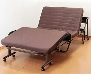 電動リクライニングベッド 宮棚付き シングル コンセント2個付き ウレタンフォーム 電動ベッド 折りたたみ リクライニングベッド(代引不可)【送料無料】