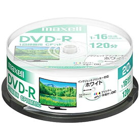 日立マクセル 録画用DVD-R DRD120PWE.20SP