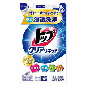 【単品11個セット】 トップクリアリキッドつめかえ用500g まとめ買い(代引不可)【送料無料】