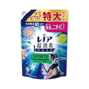【単品4個セット】 レノア超消臭1weekSPORTSフレッシュシトラスの香りつめかえ用特大サイズ P&Gジャパン(代引不可)【送料無料】