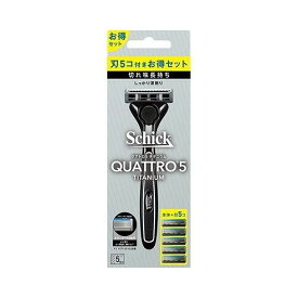 クアトロ5チタニウム コンボパック ホルダー 刃付き +替刃4コ シック・ジャパン(代引不可)【送料無料】