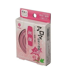 【単品7個セット】 アロマ蚊取り線香 朝顔 4巻(代引不可)