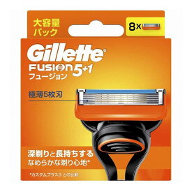 【単品2個セット】P&G ジレット フュージョンマニュアル替刃8個入り(代引不可)【メール便（ゆうパケット）】【送料無料】