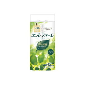 【単品4個セット】エルフォーレトイレットティシュー12R(ダブル) 大王製紙(代引不可)【送料無料】