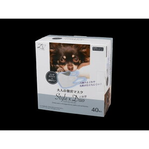 【単品6個セット】大人のぜい沢マスク StylexDuo リッチホワイト 40枚 原田産業(株)(代引不可)【送料無料】
