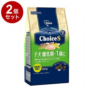 【2個セット】 アースペット ファーストチョイス ChoiceS 子犬‐1歳 600g
