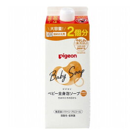 ピジョン ベビー全身泡ソープ しっとり 無香料 詰替用 2個分 800mL