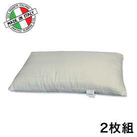 2枚組 オルトペディコ枕 専用カバー 50×80 イタリア製 まくらカバー 洗える エコテックス100認証 わた ビバルディ グアンシアレ(代引不可)【メール便（ゆうパケット）】【送料無料】