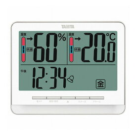 デジタル温湿度計 TT-538-WH 温湿時計 ホワイト タニタ(代引不可)【送料無料】