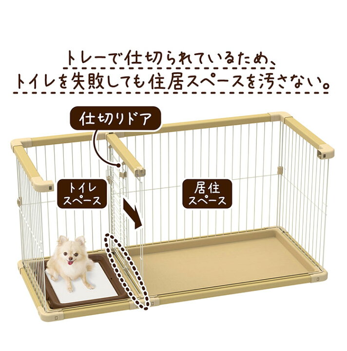 楽天市場】ペティオ 犬用 サークル レギュラー 組み立て簡単 トイレの 