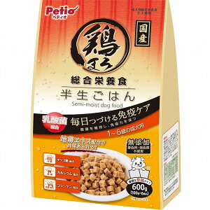 ペティオ 鶏まろ 総合栄養食 半生ごはん 1~6歳の成犬用 600g