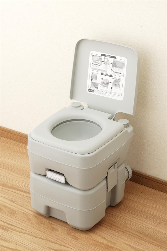 新商品 送料無料 水洗式簡易トイレ ポータブルトイレ20L 代引不可 簡易トイレ 水洗式 ついに入荷