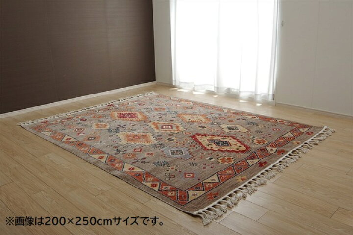 楽天市場】手織り風 ラグマット/絨毯 【キリム柄 約80×127cm 1畳 