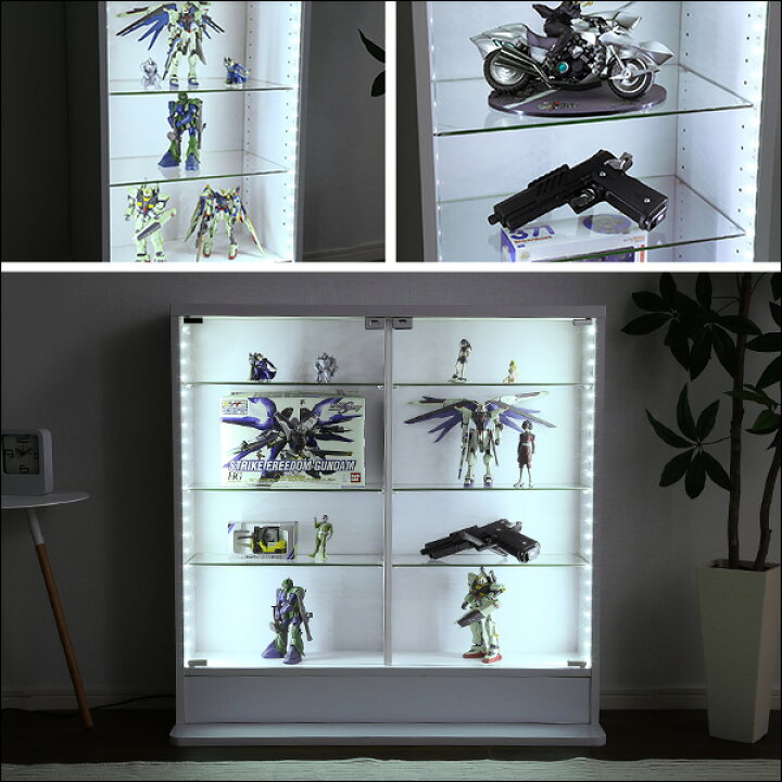 楽天市場】コレクションラック 専用 LED テープライト 長さ169cm USB 