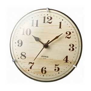 ノア精密 MAG 電波置掛両用クロック 時計 W-731 N-Z ナチュラル