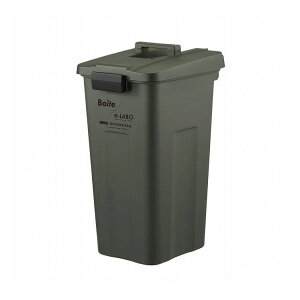 天馬 ゴミ箱 フタ付き 45L 屋外 ワンタッチ開閉 カーキ 幅32×奥行40×高さ65cm ELB-TOP45 Boite e-LABO タッチオープンペール【送料無料】