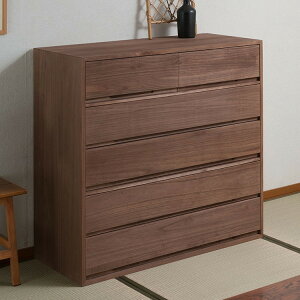 桐心 桐ケース 5段 幅100.5 ブラウン 茶 衣装ケース 桐タンス チェスト 桐衣装箱 押入れ クローゼット 桐たんす 保管庫 保管ケース 竹炭シート 着物 衣類収納 洋服(代引不可)【送料無料】