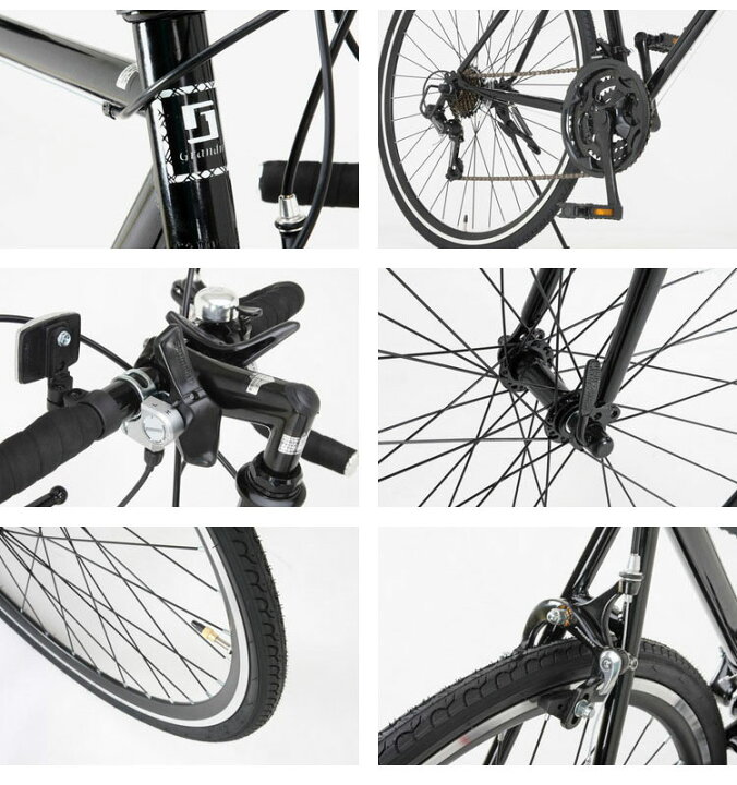 楽天市場】ロードバイク Grandir Sensitive ブラック Grandir 自転車 