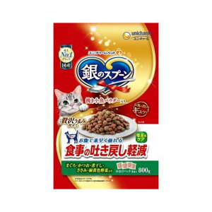 銀のスプーン贅沢うまみ仕立て 食事の吐き戻し軽減フードまぐろ・かつお・煮干し・ささみ・緑黄色野菜入り 800g