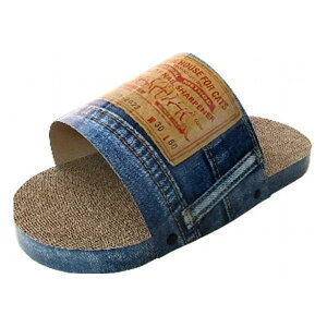 ペットアイ 愛猫用爪とぎにゃんたスリッパ デニム【送料無料】