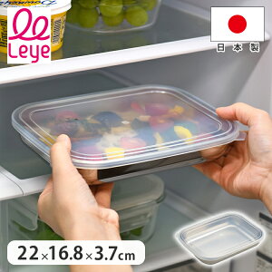 オークス レイエ 蓋付き ステンレス保存バット 浅型 日本製 燕三条 22×16.8cm 蓋付きステンレスバット ステンレスバット バット 浅型バット 保存容器 トレー コンパクト 下ごしらえ 作り置き