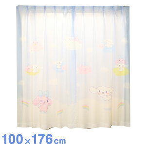 MORIPiLO �T�����I ���[�X�J�[�e�� ��100x176cm�� 2���g �V�i�����[�� (�G�H�� �Ȃ���ꖇ�G�A�[�g�J�[�e��) �􂦂� ���� �O�b�Y sanrio �V�i���� �u���[ �L�����N�^�[(����s��)�y���������z