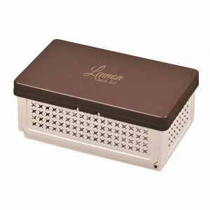 レノン 折りたたみランチボックス 仕切付 ブラウン パール金属 キッチン用品 食器 グラス タンブラー 行楽 調理 家事 料理