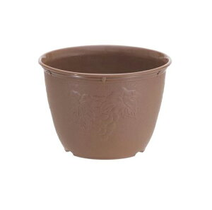 【5個セット】植木鉢 ビオラデコ 8号 チョコブラウン ( プラスチック製 プランター )(代引不可)【送料無料】