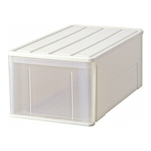 たっぷり収納ケース ホワイト 引き出し プラスチックワイド74L(代引不可)【送料無料】