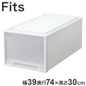 【3個セット】 【2025年新作】 天馬 収納ケース Fits フィッツケース 74-39L WC(ホワイトクリア)【送料無料】