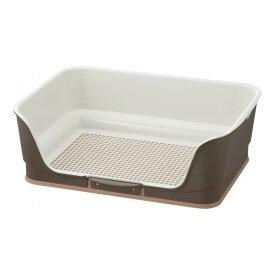 リッチェル お掃除簡単ステップ壁付トイレ レギュラー ダークブラウン子犬のトイレ練習に(代引不可)【送料無料】