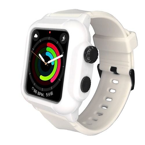 ROOX ルークス Apple Watch Series45 40mm用 防塵防水ケース タフネス ホワイト 着せ替え 保護 アップルウォッチ ケース 限定価格セール YHDIPCW5S-WH セール 特集 バンド カバー セット