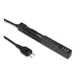 プリンストン USB給電機能付 回転式スリムOAタップ(AC×3/USB×3) ブラック PPS-UTAP6BBK【送料無料】