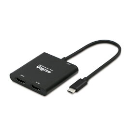 プリンストン Digizo USB-C HDMI変換アダプター 4K対応 2ポート 最大3画面表示 PD100W対応 Type-Cポート搭載 PUD-PDC1H2 CtoHDMI【送料無料】