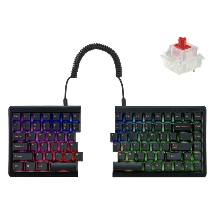 楽天市場】Barocco Mistel MD770 RGB (英語配列/赤軸) 左右分離型 有線 