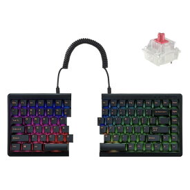 Barocco Mistel MD770 RGB (英語配列/静音赤軸) 左右分離型 有線式 メカニカルキーボード 【日本正規代理店品】 ML-MD770R-U-SR/BK キーボード【送料無料】