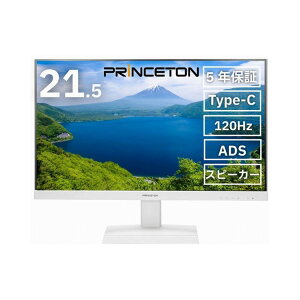 �v�����X�g�� 21.5�^ �t��HD �t���f�B�X�v���C 120Hz ADS ����3�n�� Type-C HDMI DisplayPort 5�N�ۏ� �z���C�g PTF-B221W-WH�y���������z