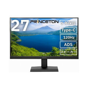 �v�����X�g�� 27�^ �t��HD �t���f�B�X�v���C 120Hz ADS ����3�n�� Type-C HDMI DisplayPort 5�N�ۏ� �u���b�N PTF-B272W-BK�y���������z