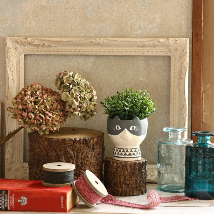 楽天市場 アニマルポット キャットa Ccgf1080a 北欧 動物 かわいい 鉢 ポット 植木鉢 ガーデニング 園芸 雑貨 観葉植物用 フェイクグリーン用 おしゃれ スパイス Spice 代引不可 リコメン堂生活館