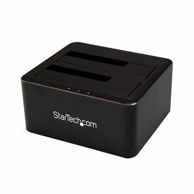 StarTech クレードル式SATA3.0対応HDD/SSDドッキングステーション 2x 2.5/3.5インチドライブ対応 USB 3.0接続 SDOCK2U33V(代引不可)【送料無料】