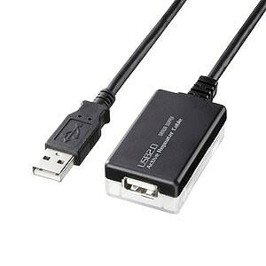 サンワサプライ 12m延長USB2.0アクティブリピーターケーブル KB-USB-R212N(代引不可)