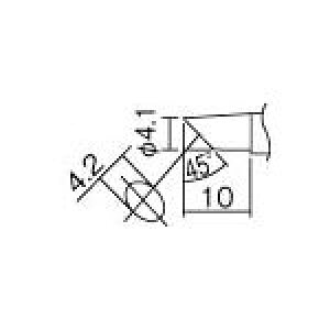 白光 こて先 4C型(Z)【T12-C4Z】(はんだ・静電気対策用品・ステーション型はんだこて)