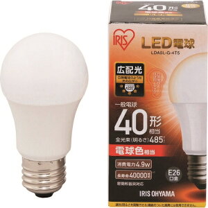 IRIS LED�d�� E26�L�z���^�C�v 40�`���� �d���F 485lm LDA5LG4T5