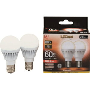 IRIS LED�d��2�Z�b�g E17�L�z���^�C�v 60�`���� �d���F LDA8LGE176T52P