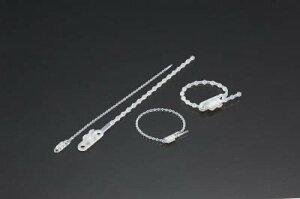 TRUSCO ダブルヘッドノットタイ 幅3.5mmX167mm最大結束φ41白【TRKTV-170E】(電設配線部品・ケーブルタイ)